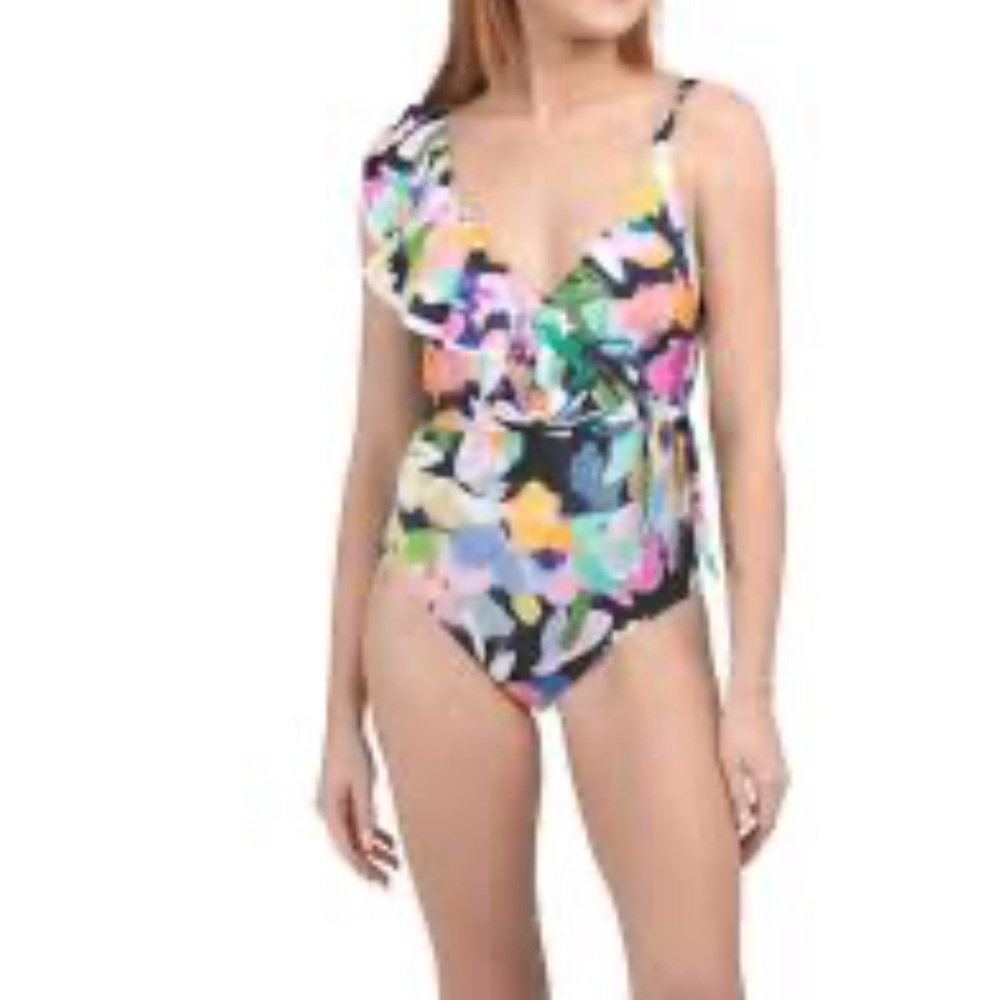 New Gottex Multicolor Floral Bikini size 14 - Picture 13 of 13